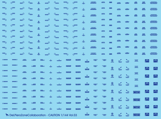 1/144 CAUTION VOL.03 WATER DECAL (BLUE)