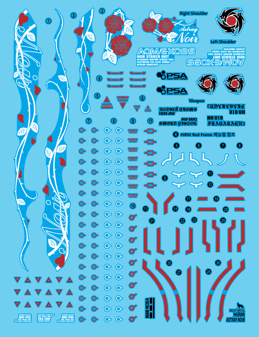 High Resolution HIRM ASTRAY NOIR HOLO WATER DECAL