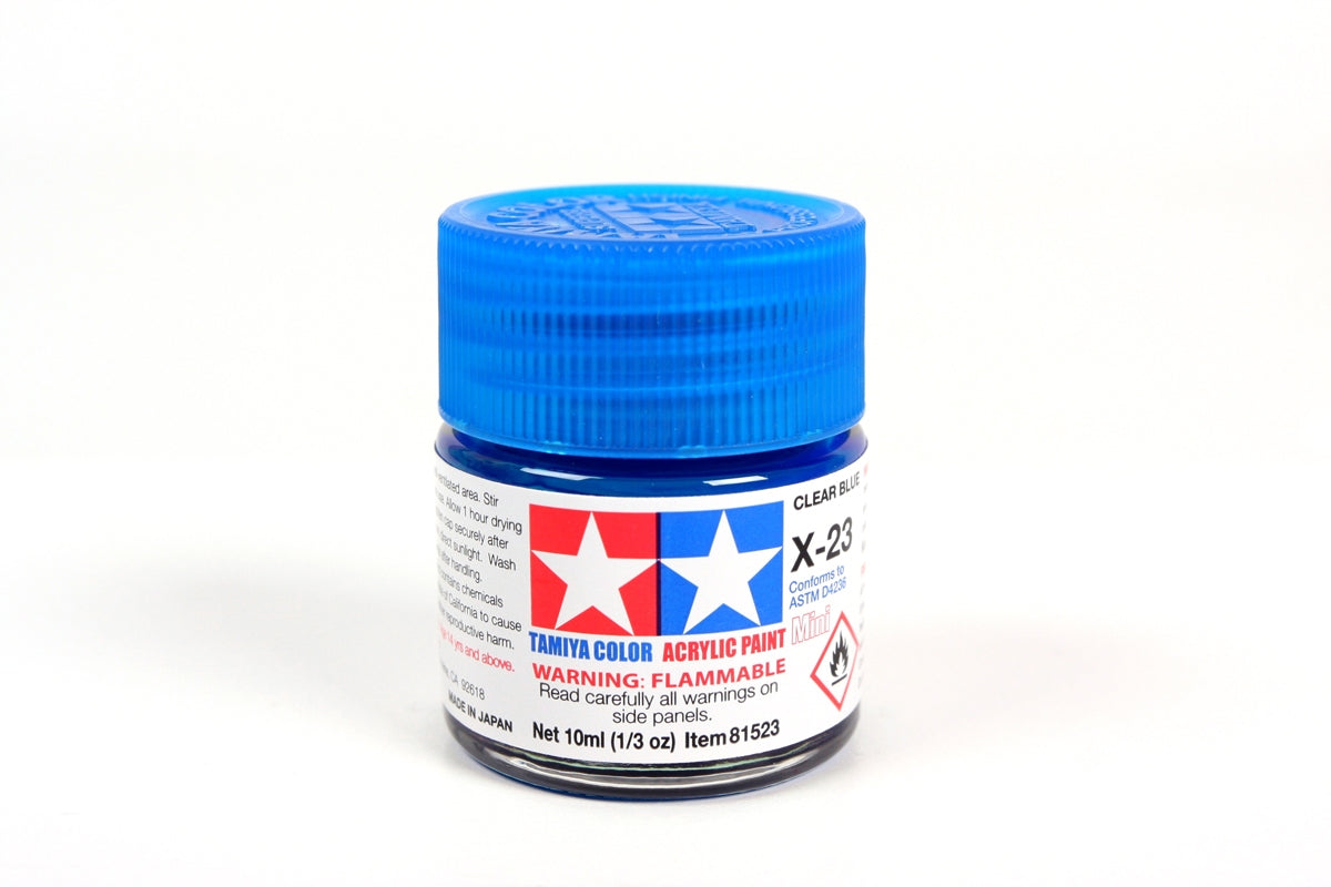 Acrylic Mini X-23 Clear Blue 10ml