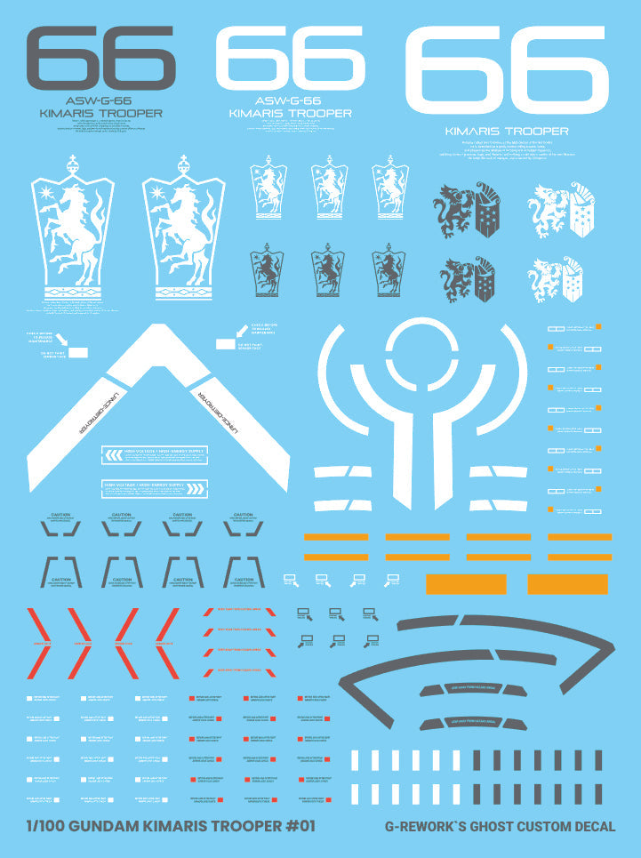G-REWORK - 1/100 GUNDAM KIMARIS TROOPER Water Decal