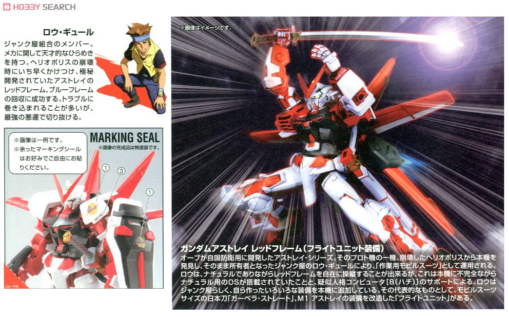 HGGS #58 Gundam Astray Red Frame (Flight Unit)