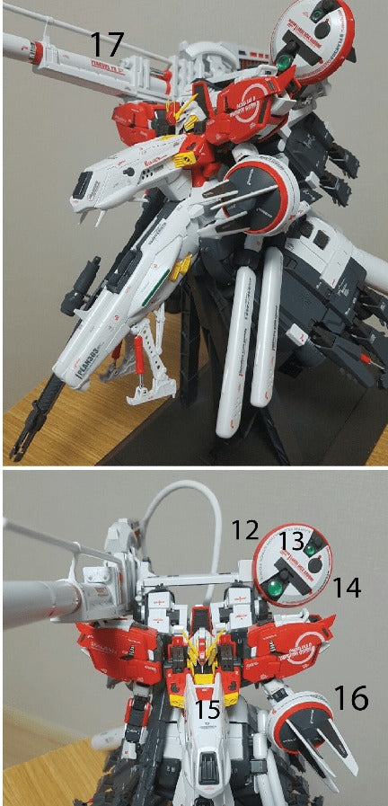 MG PLAN303E DEEP STRIKER WATER DECAL (BLUE)