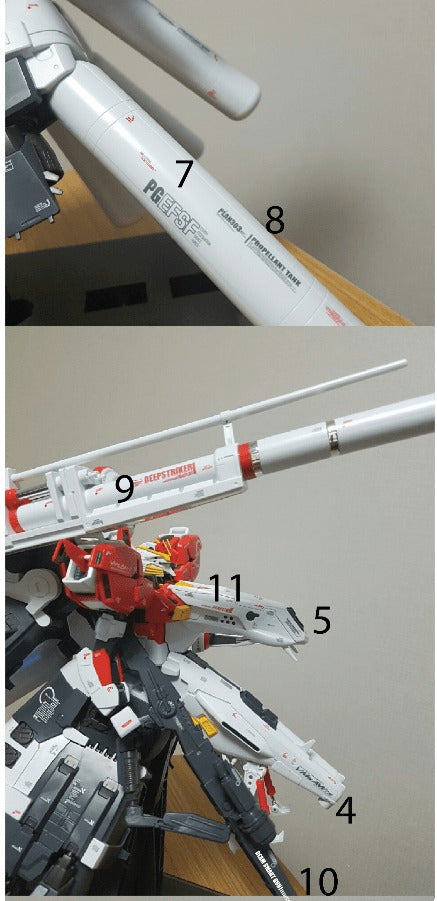 MG PLAN303E DEEP STRIKER WATER DECAL (BLUE)