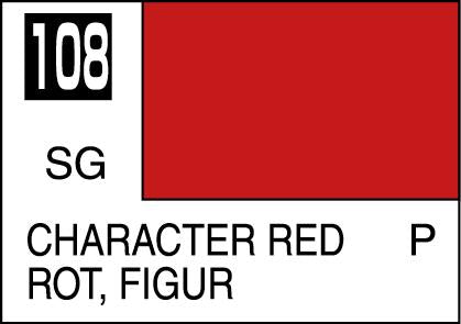 C108 Semi Gloss Character Red 10ml, GSI Mr. Color