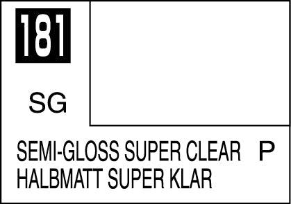 C181 Semi Gloss Super Clear 10ml, GSI Mr. Color