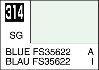 C314 Semi Gloss Blue FS35622 10ml, GSI Mr. Color