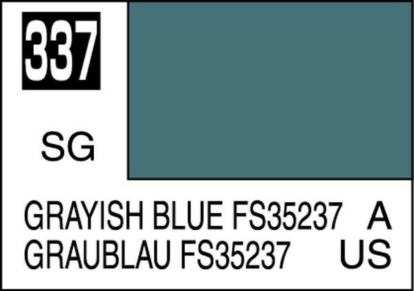 C337 Semi Gloss Grayish Blue FS35237 10ml, GSI Mr. Color