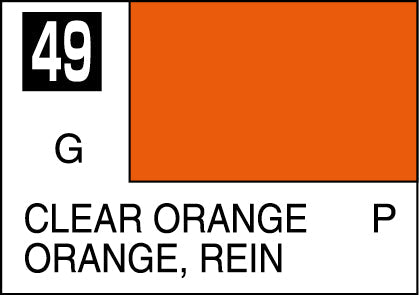 C49 Gloss Clear Orange 10ml, GSI Mr. Color