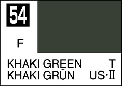 C54 Flat Khaki Green 10ml, GSI Mr. Color