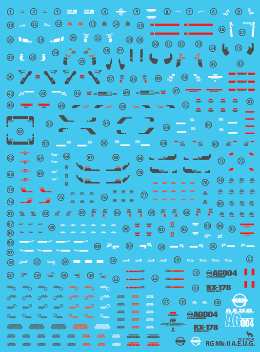 RG Mk-II AEUG WATER DECAL