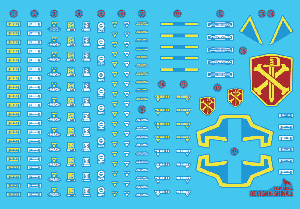 RE/100 VIGNA-GHINA 2 WATER DECAL