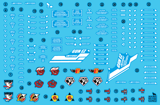 RE/100 GUN EZ WATER DECAL (Available Gun Blaster)