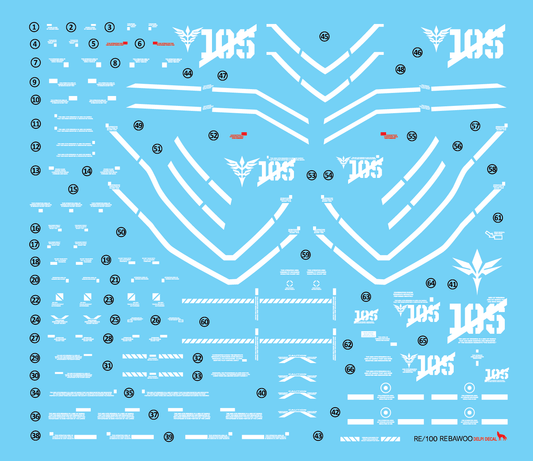 RE/100 REBAWOO WATER DECAL