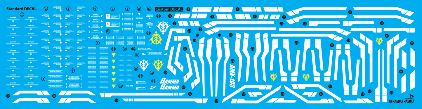 RE/100 Hamma-Hamma WATER DECAL