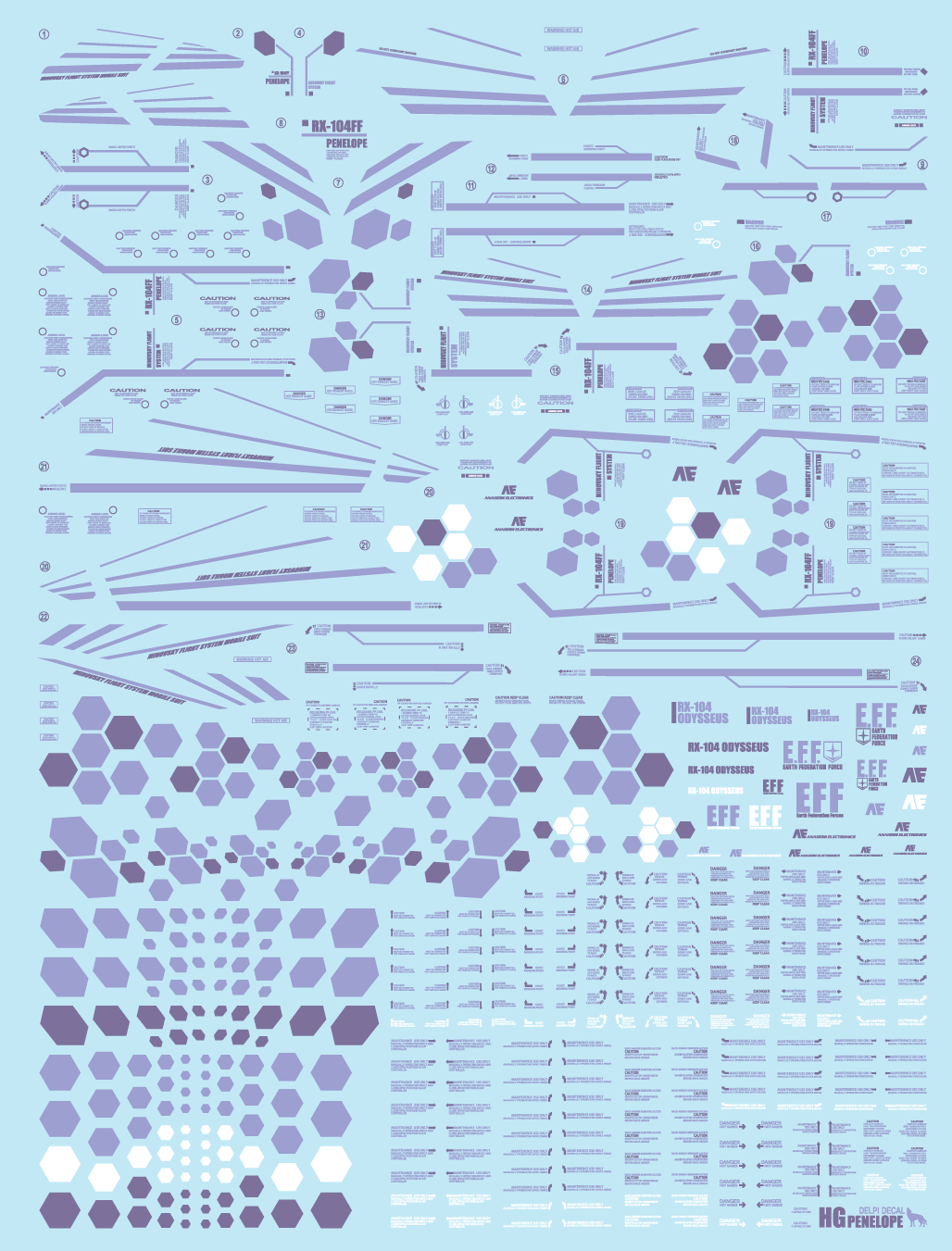 HG PENELOPE WATER DECAL