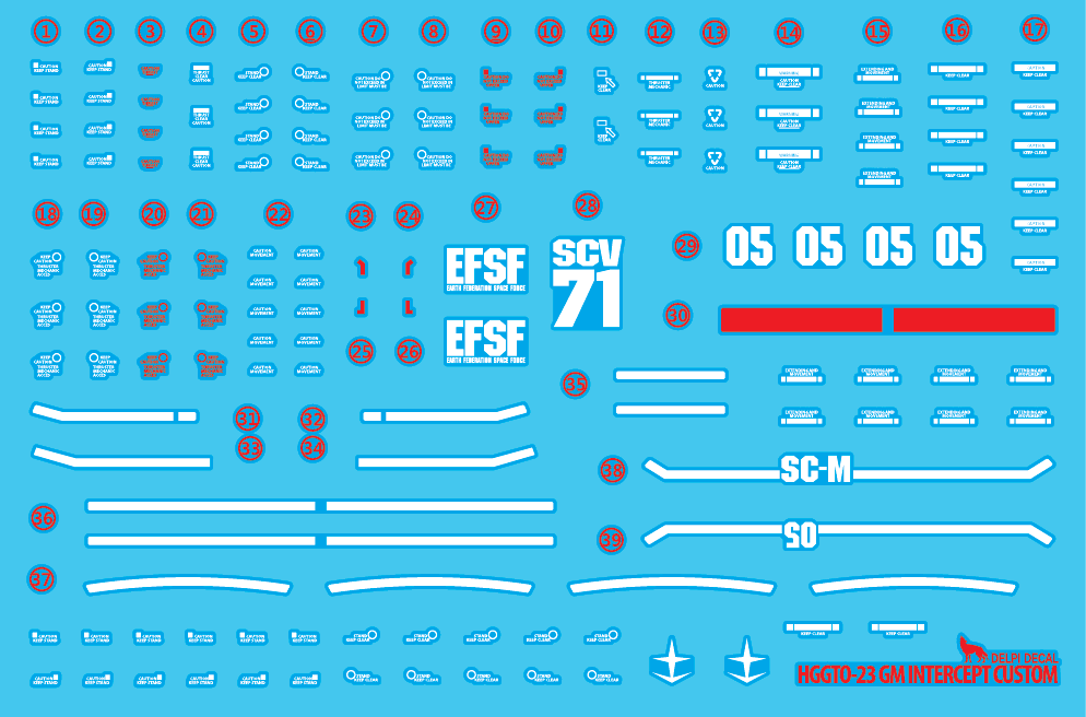 HGGTO 23 GM INTERCEPT CUSTOM WATER DECAL