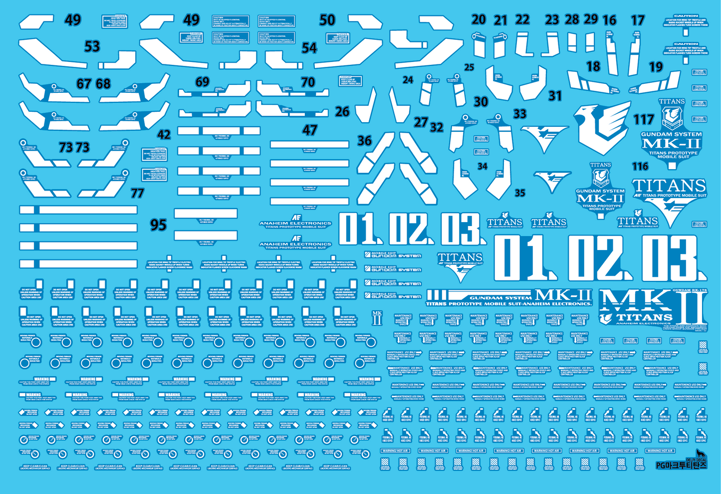 PG Mk-II TITANS Luminous WATER DECAL