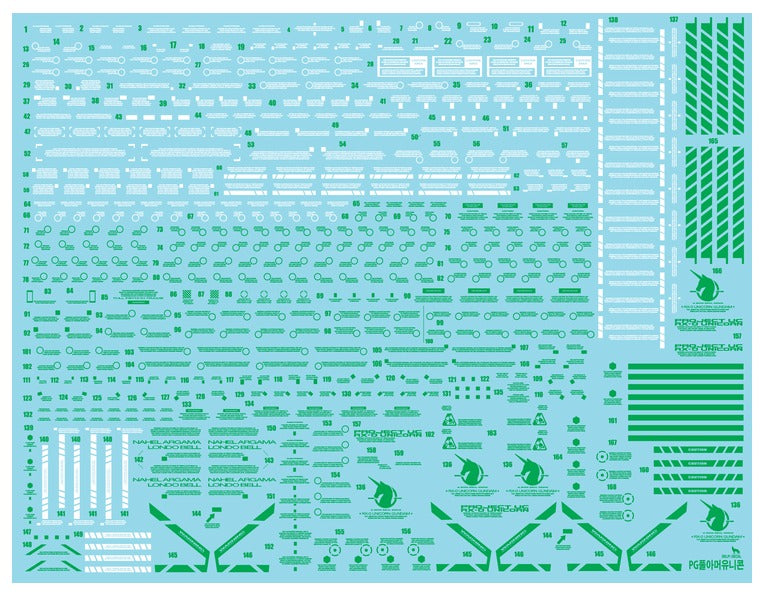 PG UNICORN [Final Battle Ver.] WATER DECAL