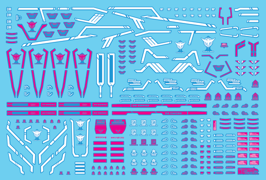 MG SEVEN SWORD/G WATER DECAL (Trans-AmLightColor)