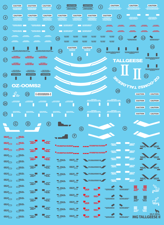 MG TALLGEESE 2 WATER DECAL