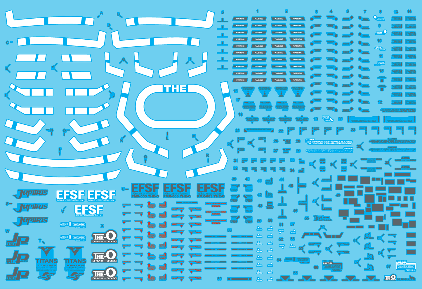 MG THE-O WATER DECAL