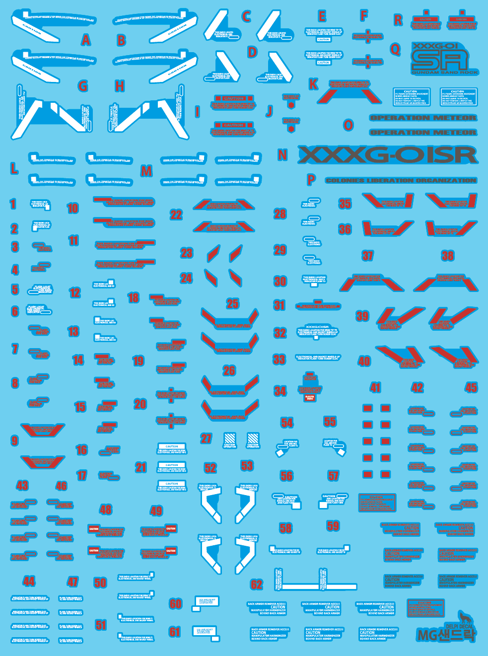 MG SANDROCK WATER DECAL