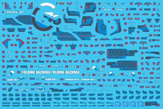 MG RX-78 GP03S Stamen WATER DECAL