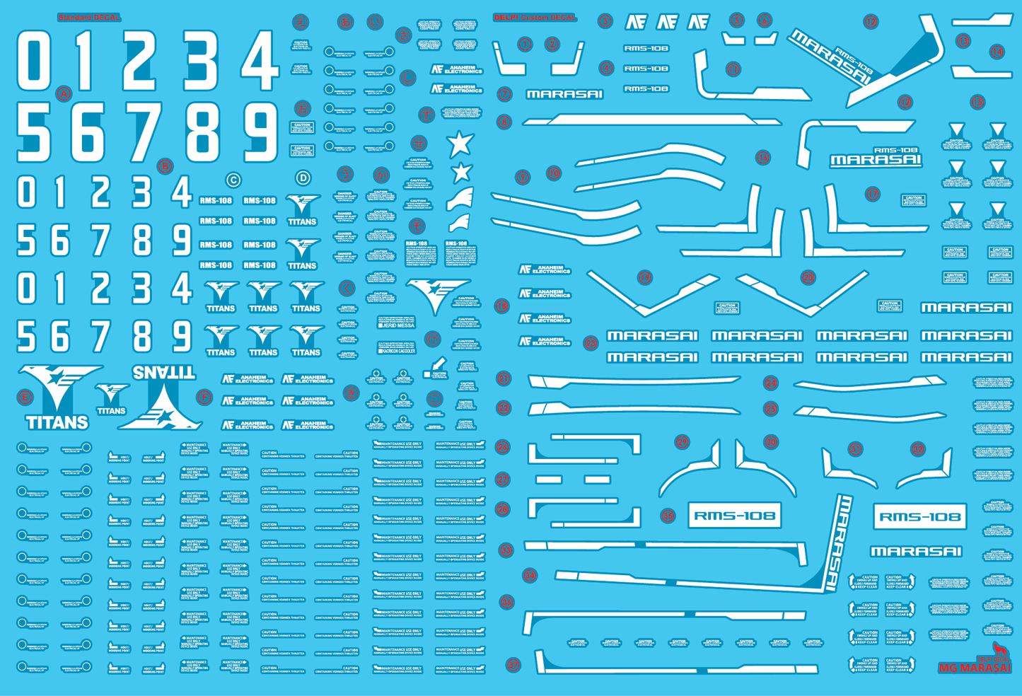 MG Marasai LUMINOUS WATER DECAL