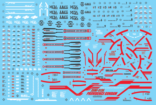 MG PROVIDENCE WATER DECAL (RED)
