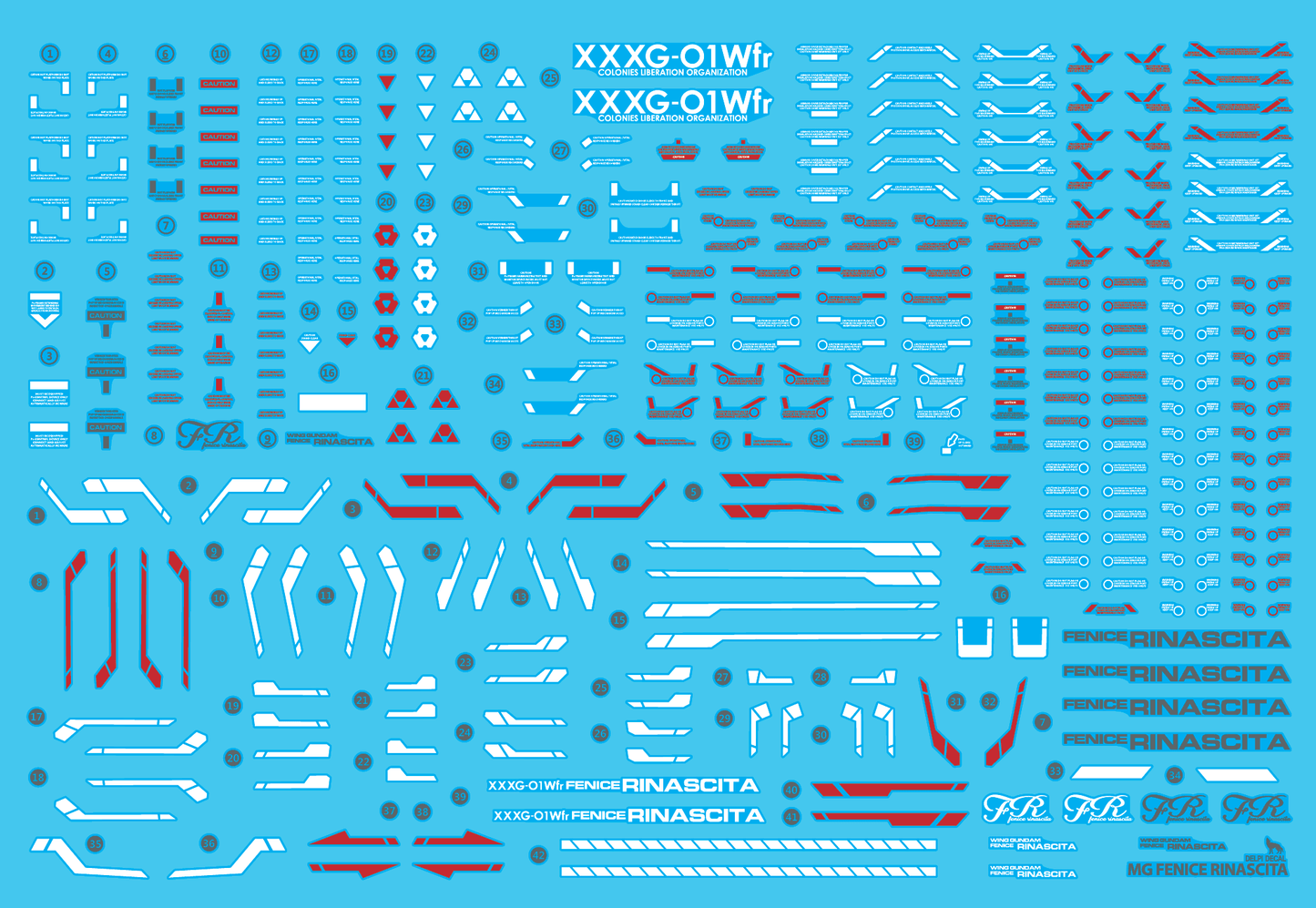 MG Fenice Rinascita WATER DECAL