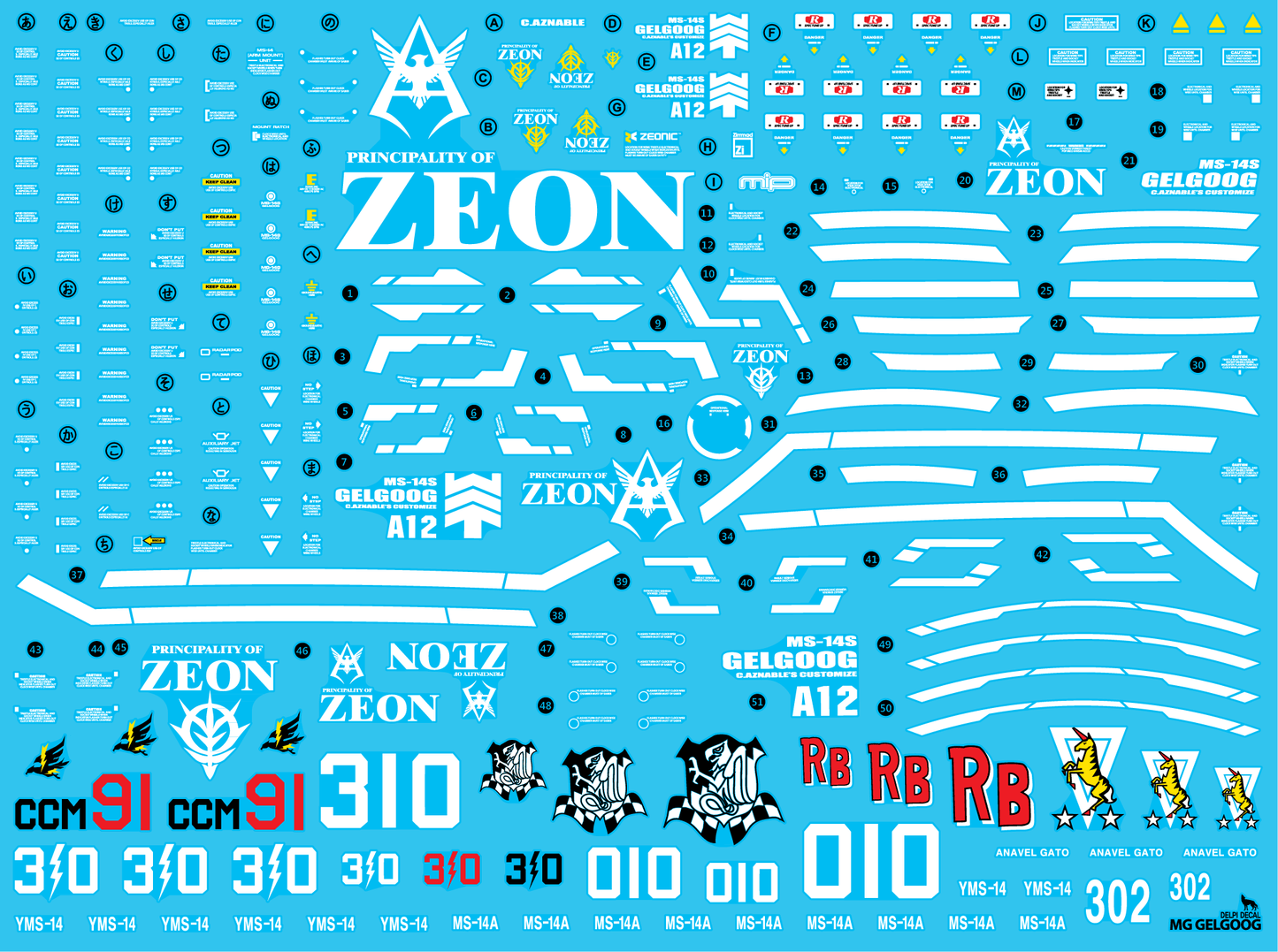 MG GELGOOG WATER DECAL