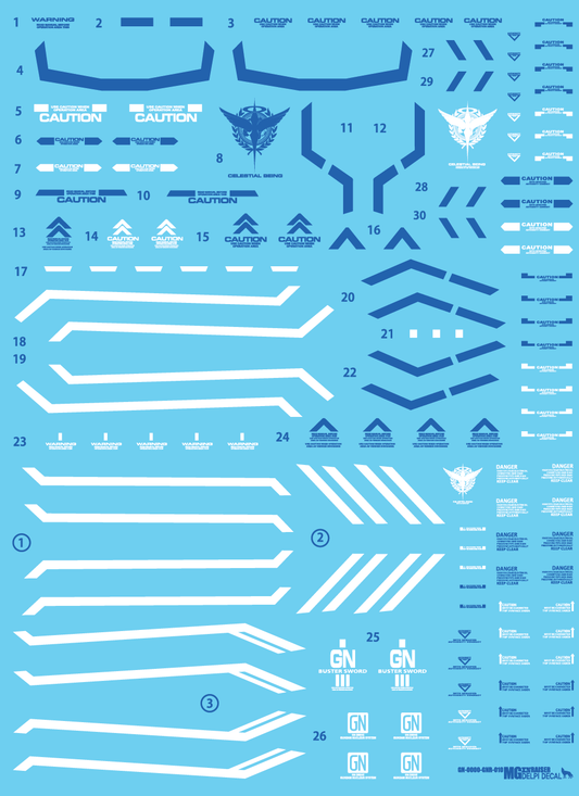 MG XN RAISER WATER DECAL