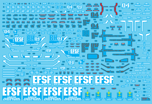MG FA-78 FULLARMOR THUNDERBOLT VER.KA WATER DECAL