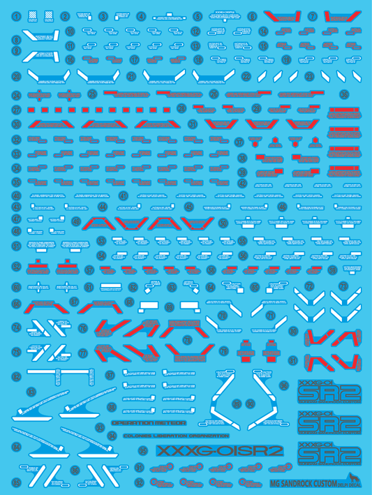 MG SANDROCK CUSTOM WATER DECAL