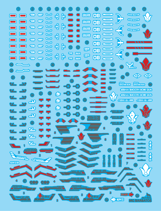 MG BARBATOS WATER DECAL