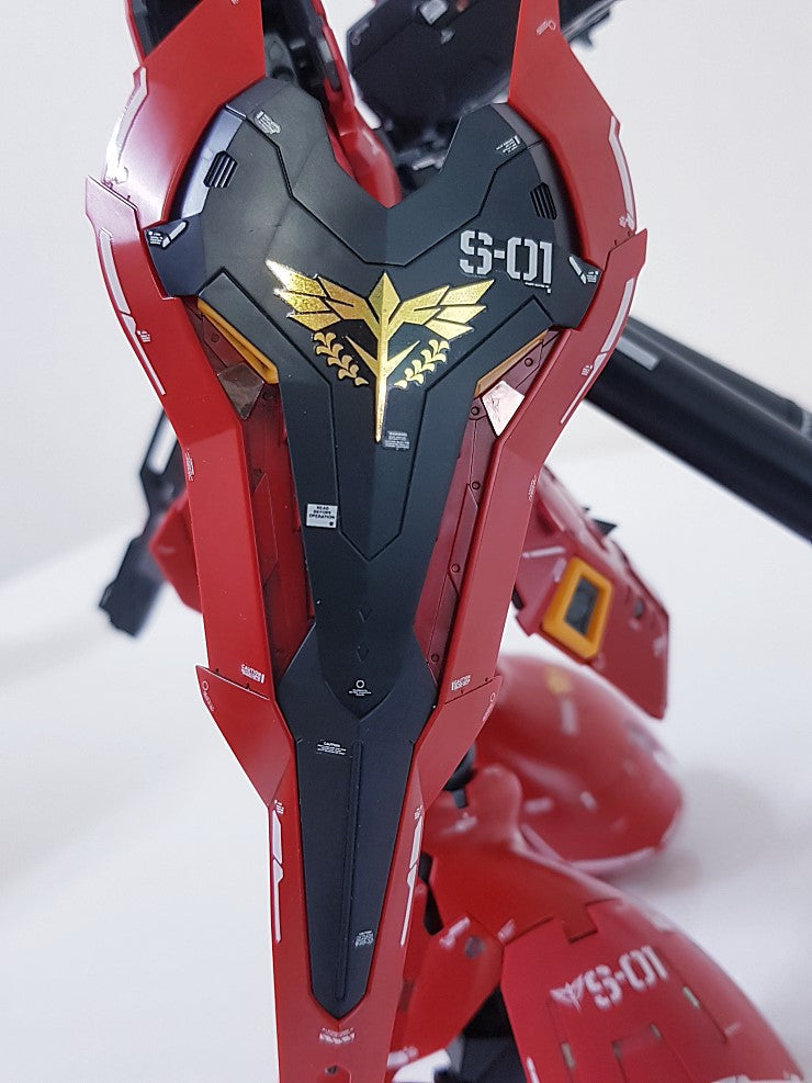 RG SAZABI White & Gold part HOLO WATER DECAL