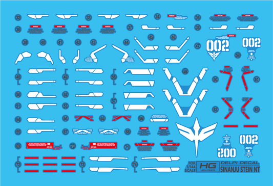 HG Sinanju Stein NT WATER DECAL