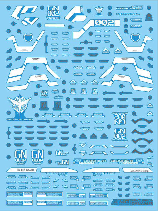 MG DYNAMES WATER DECAL