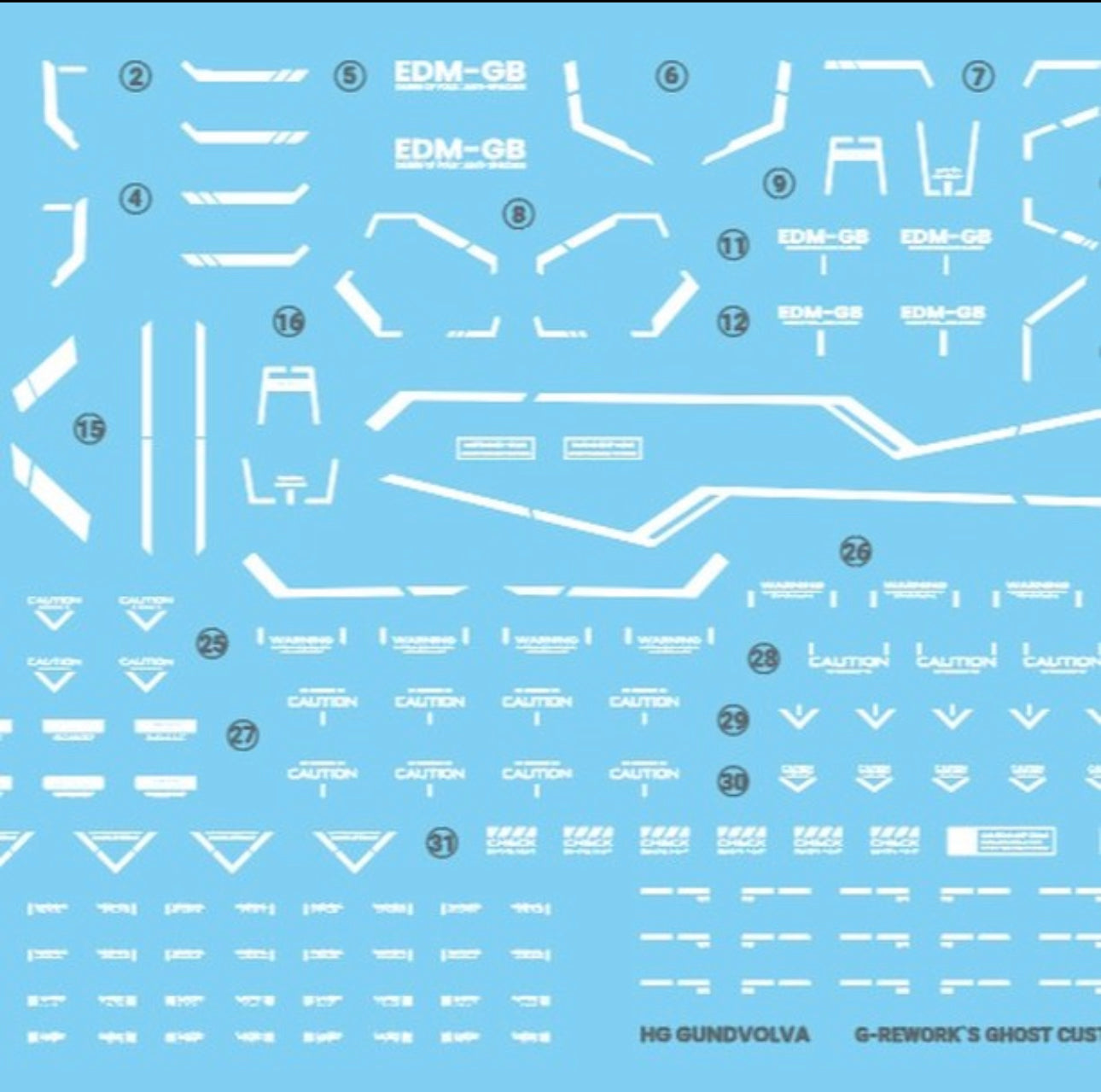 G-Rework [HG] [WFM] GUNDVOLVA Water Decal