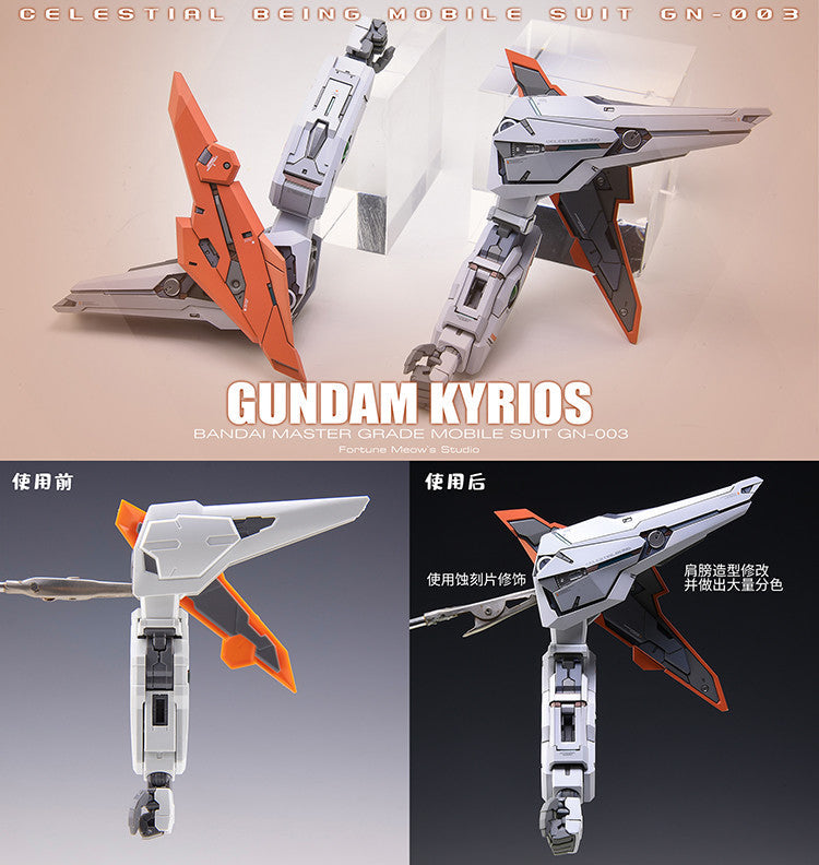 Fortune Meow’s 1/100 Gundam Kyrios Conversion Kit plus weapons