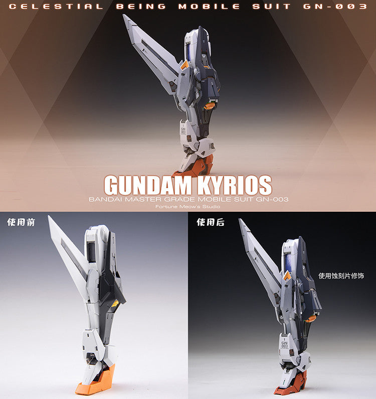 Fortune Meow’s 1/100 Gundam Kyrios Conversion Kit plus weapons