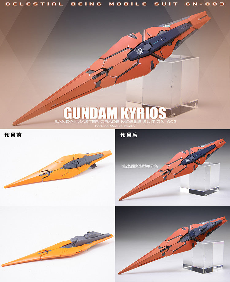 Fortune Meow’s 1/100 Gundam Kyrios Conversion Kit plus weapons