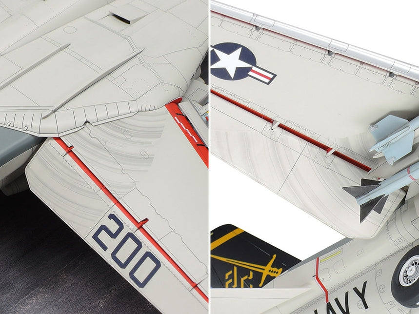 TAMIYA Grumman F-14A Tomcat (Late Model) Carrier Launch Set 1:48