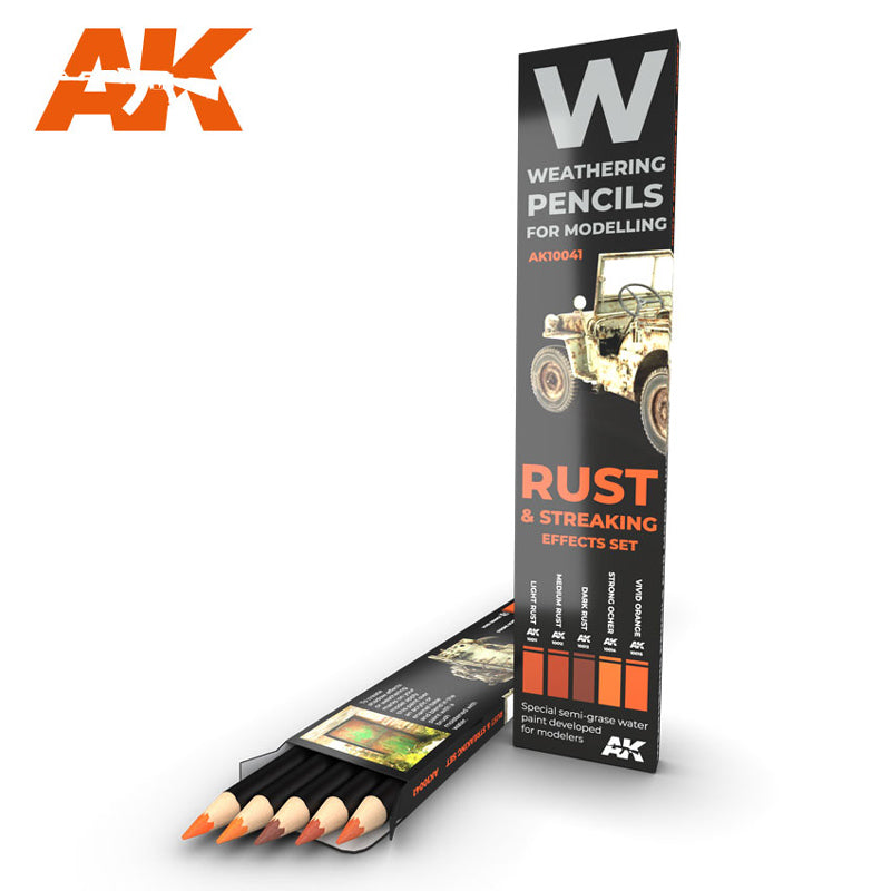 AK Weathering Pencils Effects Sets (5 Colors)