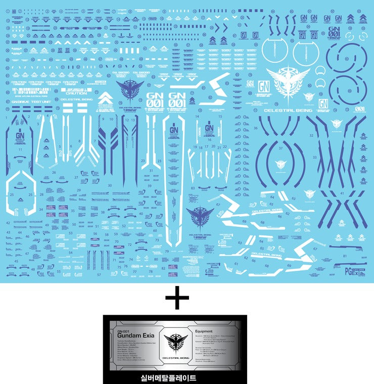 PG EXIA HOLOGRAM (Poligonal) WATER DECAL
