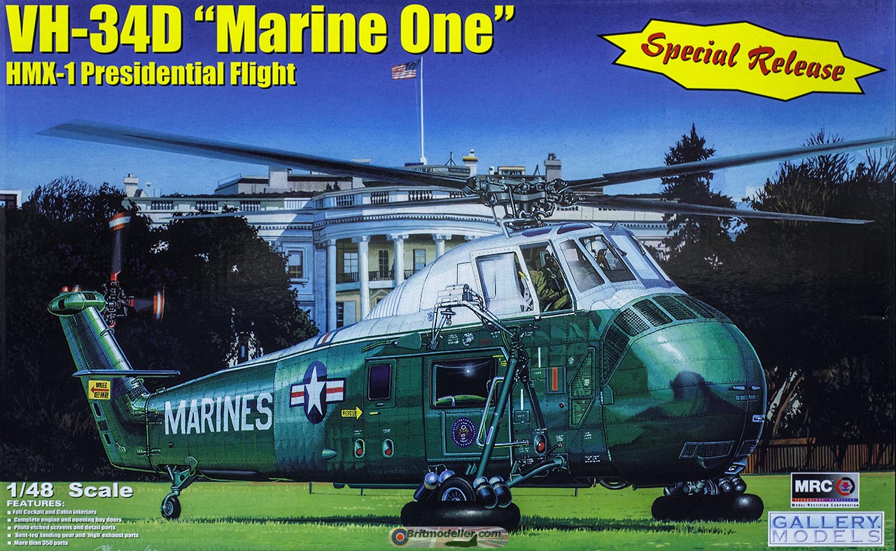 TRUMPETER VH34D Marine One Helicopter 1:48