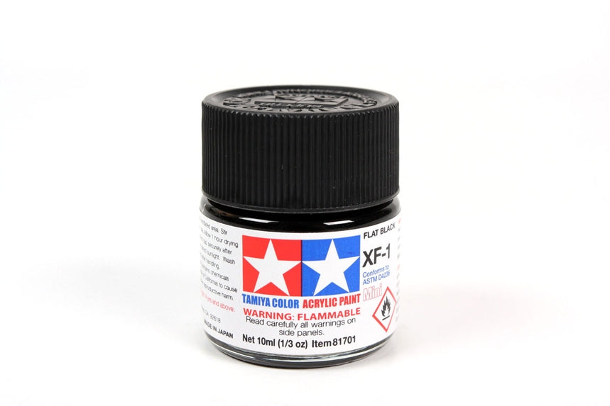 Acrylic Mini XF-1 Flat Black 10ml