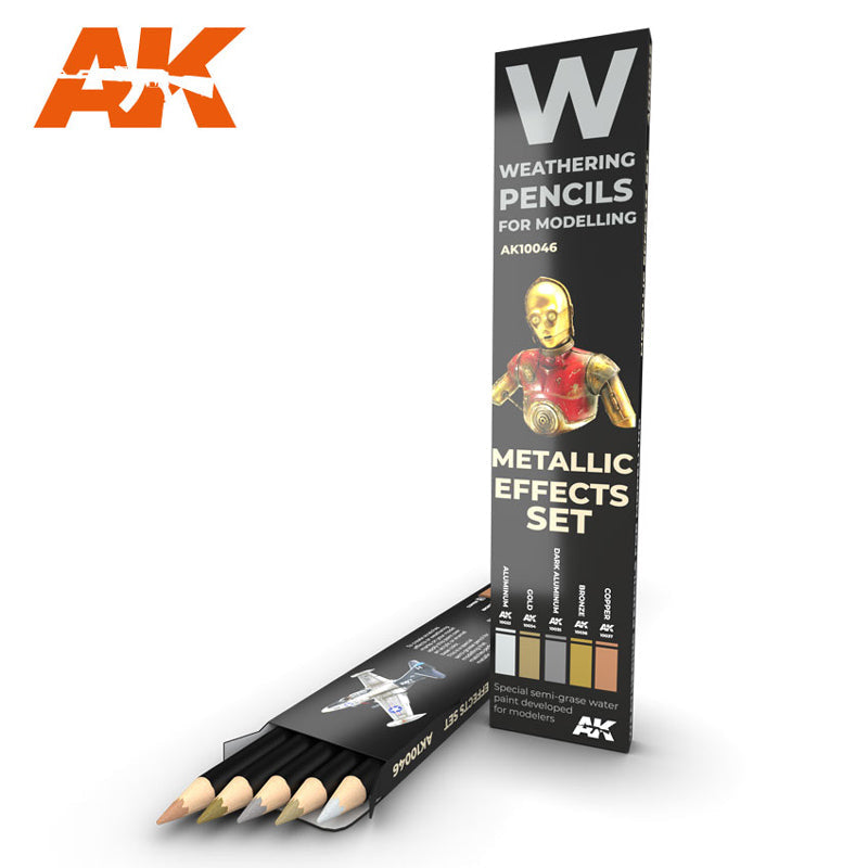 AK Weathering Pencils Effects Sets (5 Colors)