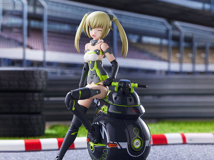 Frame Arms Girl x Maruttoys Innocentia (Racer Ver.) and Noseru (Racing Specs Ver.)