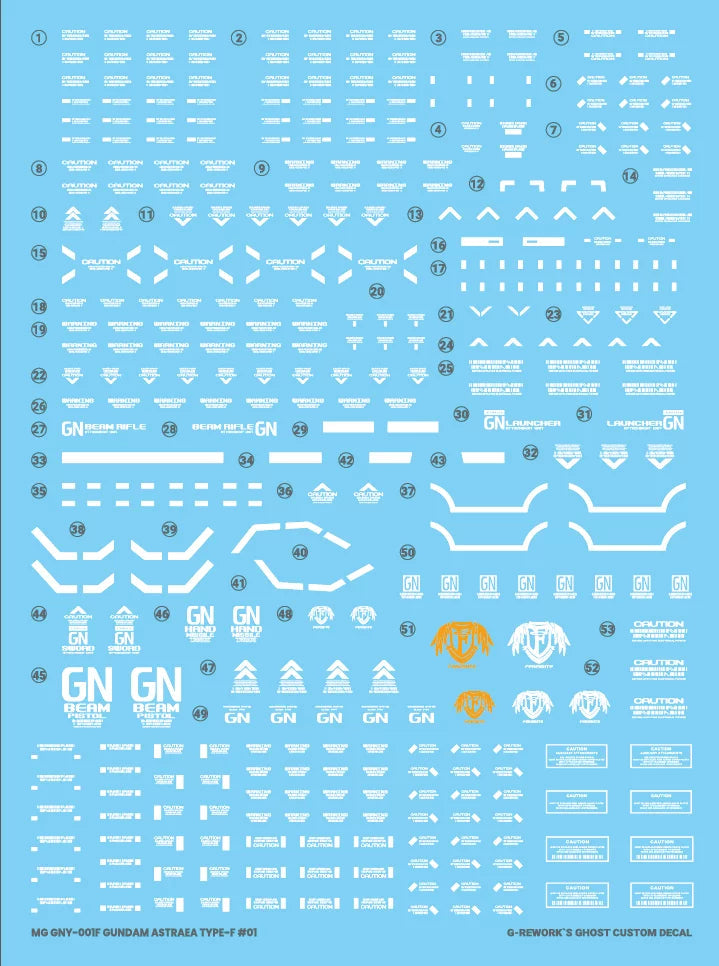 G-REWORK - [MG] GNY 001F GUNDAM ASTRAEA TYPE-F Water Decal